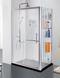 移门式简易长方形淋浴间