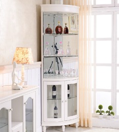 橡木双门三角酒柜