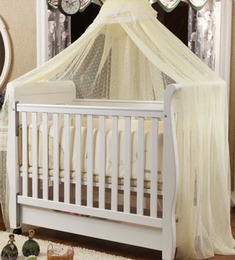 白色多功能滑轮儿童床