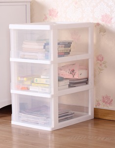 透明组装抽屉儿童衣柜