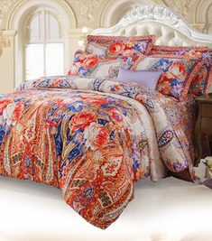 磨毛全棉四件套佩兹利花卉