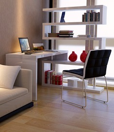 一米爱创意书桌书架组合