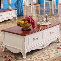 德家仿古雕花茶几