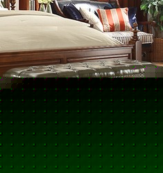 实木真皮床尾凳