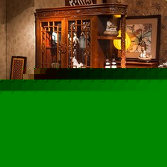 林氏木业实木雕花酒柜