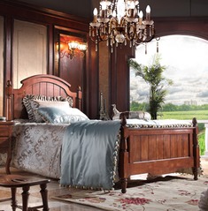 纯实木环保单人儿童床