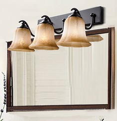 三头优雅复古卫生间壁灯