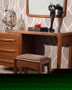 乌金木色皮布换鞋凳