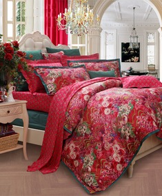 AB版纯棉印花婚庆家纺