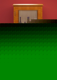 复古工艺实木客厅玻璃酒柜