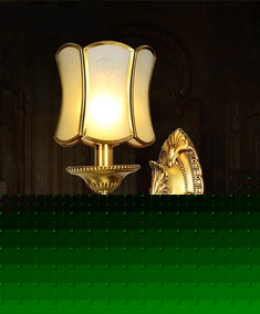 奢华全铜雕花壁灯