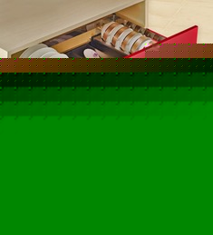 超大空间双层不锈钢厨房拉篮