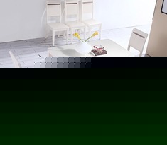 现代简约四椅玻璃奢华餐桌