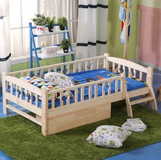 带护栏幼儿单人床