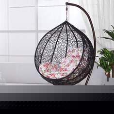 鸟巢藤编吊篮椅