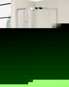 弧扇形移门式钢化玻璃淋浴房