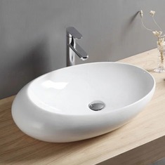 陶瓷鸡蛋型台上盆