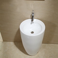 落地组合式单孔陶瓷盆