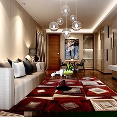 高密剪花客厅地毯