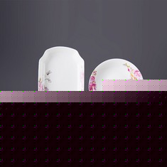 植物花卉陶瓷碗具组合