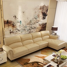 L型加厚客厅皮艺沙发