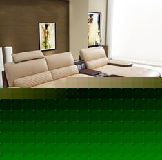 智能音乐真皮沙发