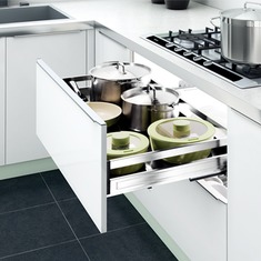 不锈钢阻尼导轨拉篮