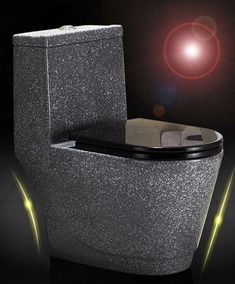 时尚宝石纹地排式马桶