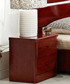 水曲柳隐形拉手床头柜