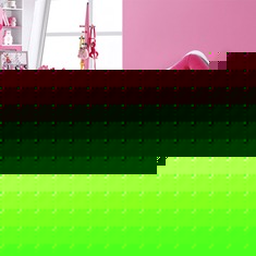 1.5米粉色单人儿童床