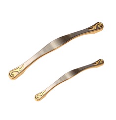 镀镍拉丝锌合金橱柜衣柜门小拉手