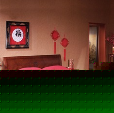 1.8米厚实稳重榆木婚床