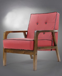 彩色皮艺实木沙发