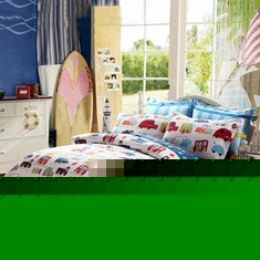 汽车世界床上三件套