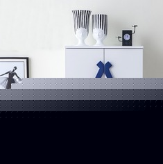 蓝色烤漆蝴蝶结鞋柜