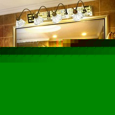 钻面透明玻璃镜前灯