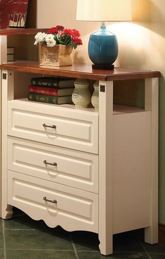 美式乡村卧室储物四斗柜