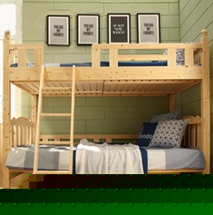 宜家松木高低床