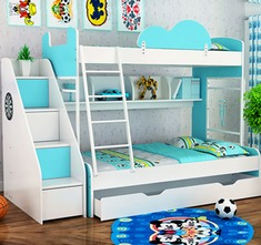 梦幻粉色女孩上下床