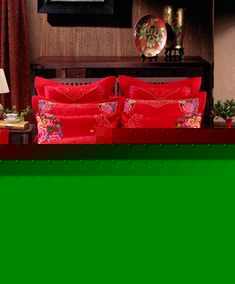 纯棉精致婚庆四件套件