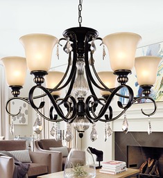 干邑色水晶花型吊灯