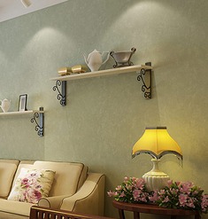 浅绿色无纺布纯色壁纸