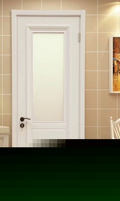 六面封漆镶嵌玻璃定制木门