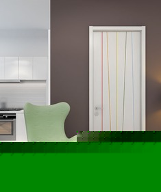 炫彩线条定制环保木门