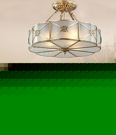 全铜手工打造吸顶灯