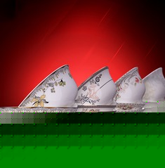 黄金镶边时尚釉上彩实用面碗