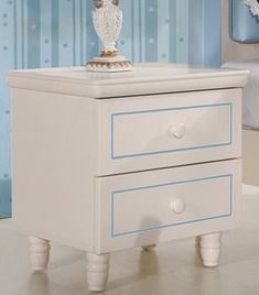 环保实木儿童床头柜