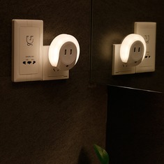 插座智能感应光控夜灯