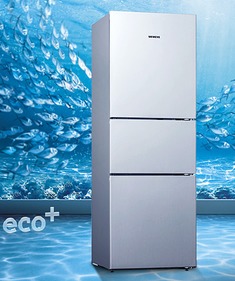 绿色新零度三门冰箱