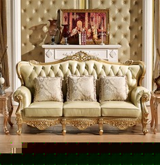 头层牛皮U形休闲沙发